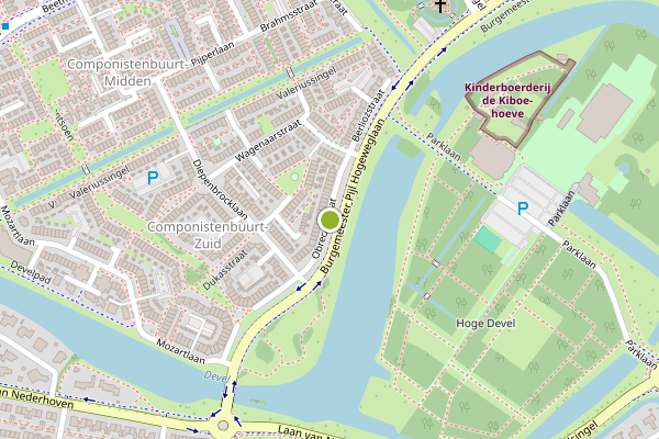 Ambulance-melding op Obrechtstraat, Zwijndrecht op 24 juni, kaart-overzicht