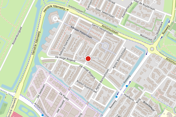 Brandweer-melding op Machteld Sandelijnslaan, Hendrik-Ido-Ambacht op 24 juni, kaart-overzicht