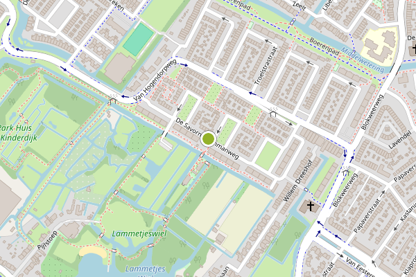 Ambulance-melding op De Savornin Lohmanweg, Alblasserdam op 24 juni, kaart-overzicht