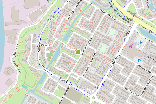 Ambulance-melding op Jozef Israelsstraat, Papendrecht op 24 juni, kaart-overzicht