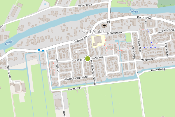 Ambulance-melding op Koningin Wilhelminalaan, Oud-Alblas op 24 juni, kaart-overzicht