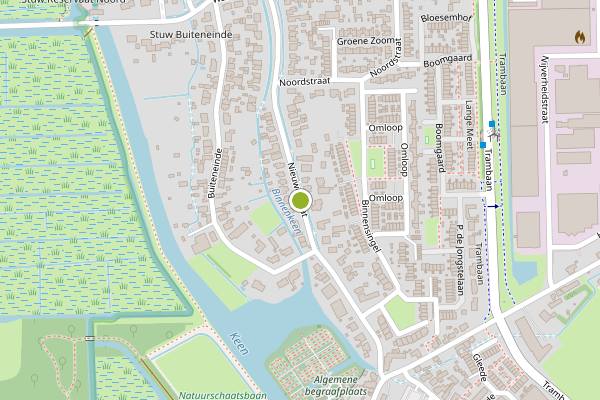 Ambulance-melding op Nieuwestraat, Strijen op 25 juni, kaart-overzicht