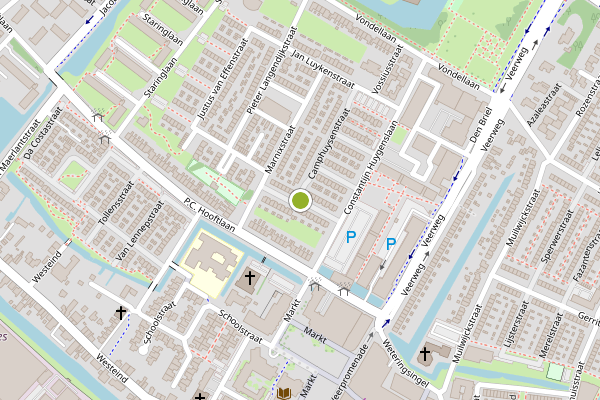 Ambulance-melding op Valeriusstraat, Papendrecht op 26 juni, kaart-overzicht