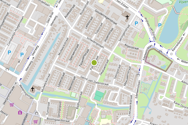 Ambulance-melding op Patrijsstraat, Papendrecht op 26 juni, kaart-overzicht