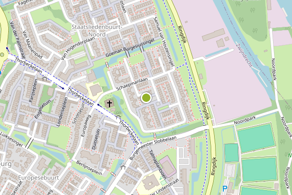 Ambulance-melding op A.F. de Savornin Lohmanplantsoen, Zwijndrecht op 26 juni, kaart-overzicht
