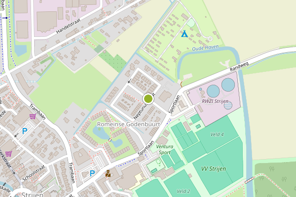Ambulance-melding op Jupiterstraat, Strijen op 26 juni, kaart-overzicht
